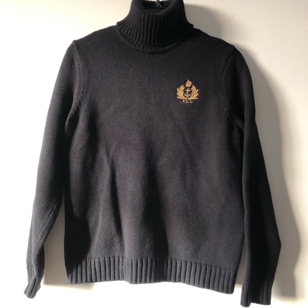 🦉Ralph Lauren Black Turtleneck Sweater M/L